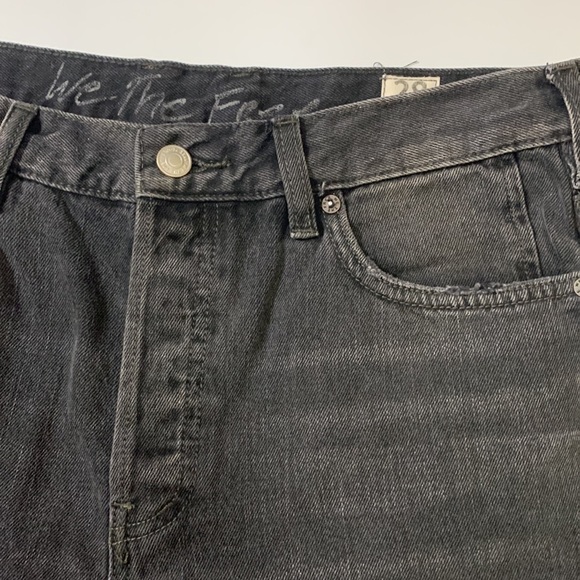 We the Free mid rise distructed hem jeans size 28, black - Picture 3 of 7